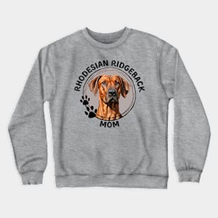 Rhodesian Ridgeback Mom Dog Breed Lover Portrait Crewneck Sweatshirt